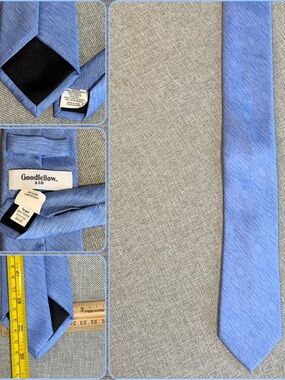 Goodfellow Light Blue Narrow Linen Look Tie